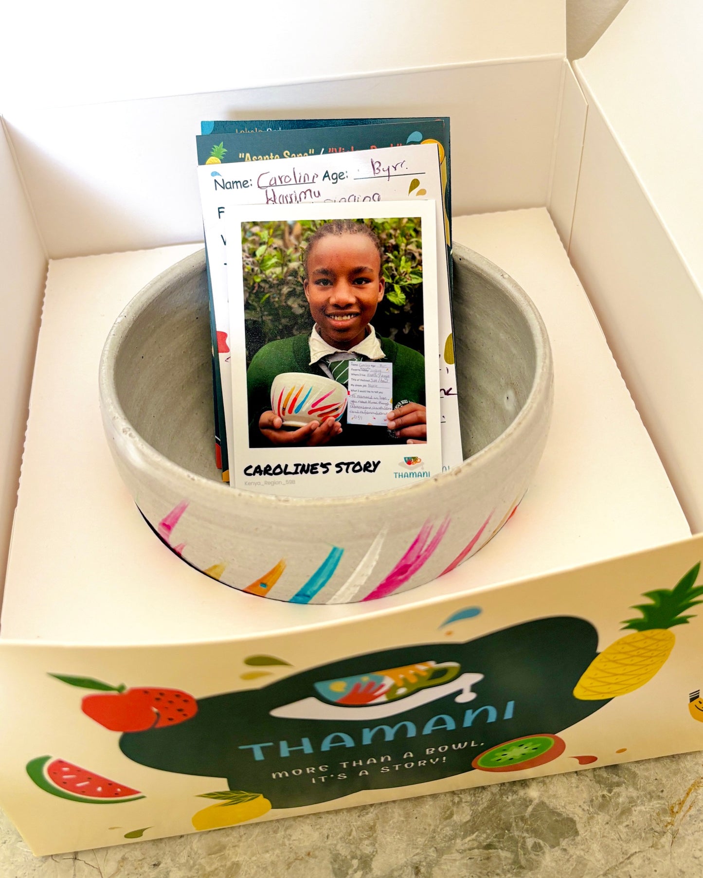Thamani Bowl - hoch, rund
