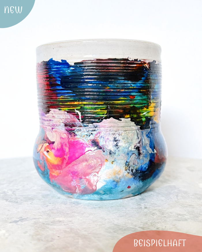 Becher mit Ringen - Kenia - abstrakt - Color Flush
