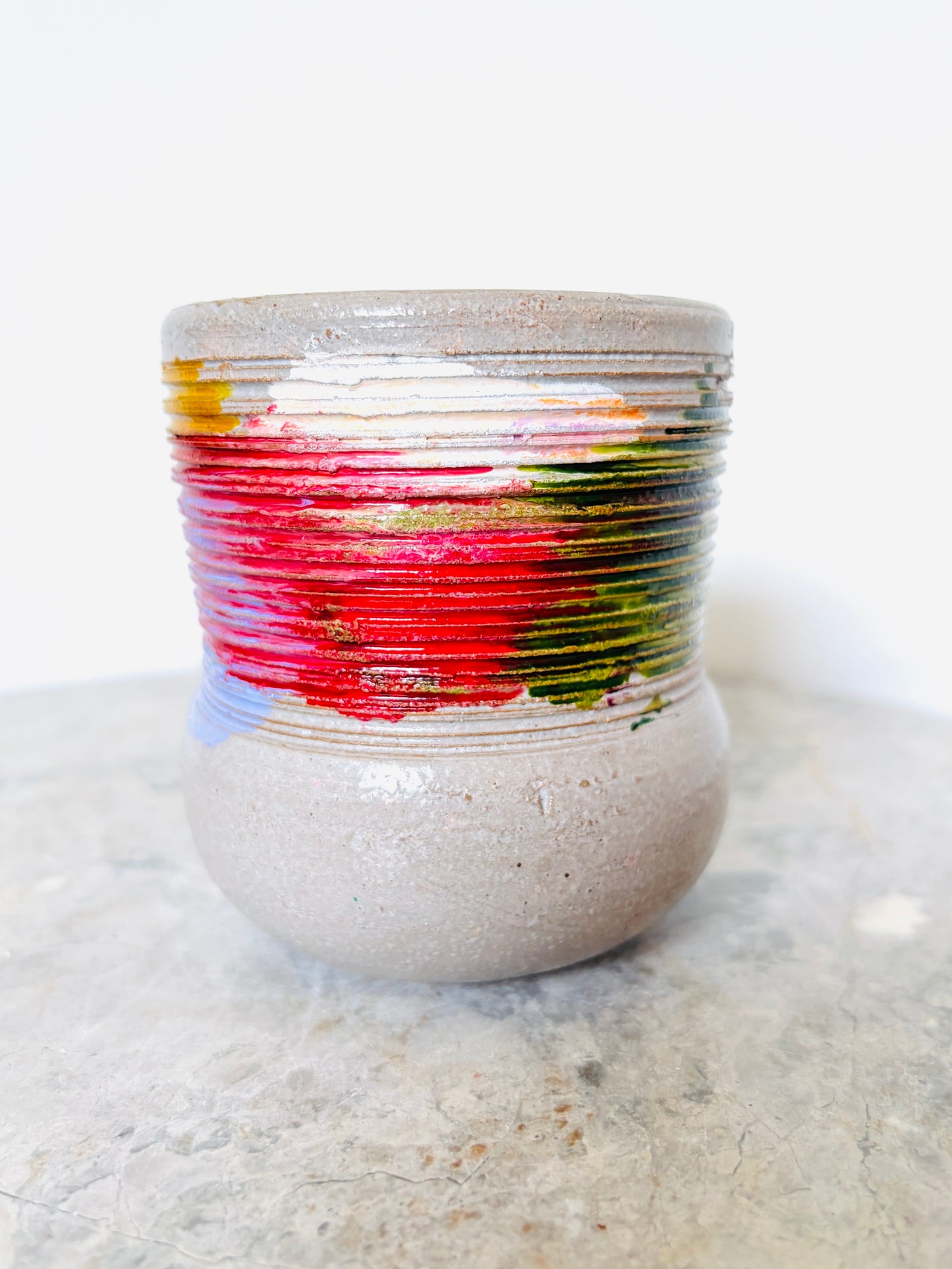 Becher mit Ringen - Kenia - abstrakt - Color Touch