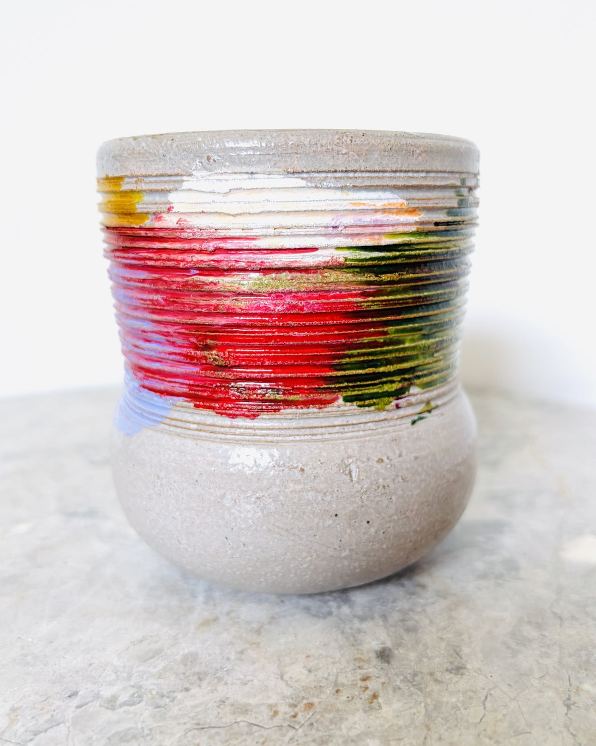 Becher mit Ringen - Kenia - abstrakt - Color Touch